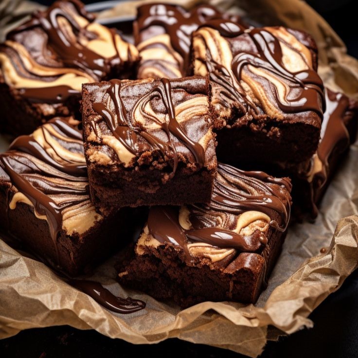Brownies, Fresh Baked, Triple Chocolate Brownie